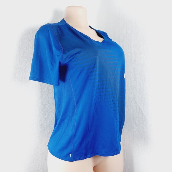 Nike Women's Blue White Dri-FIT Team USA City Sleek Short Sleeve T-Shirt Size M - Picture 3 of 10